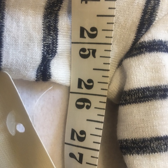 NWT ana Navy White stripes short sleeve light sweater 2X - Picture 9 of 10